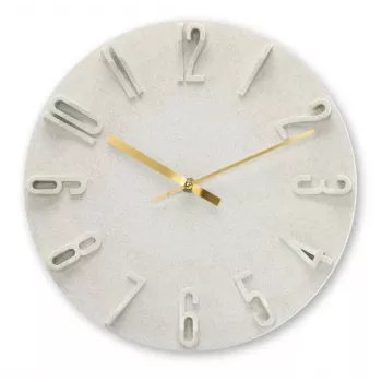 Hama Corfu Quartz clock Round Beige