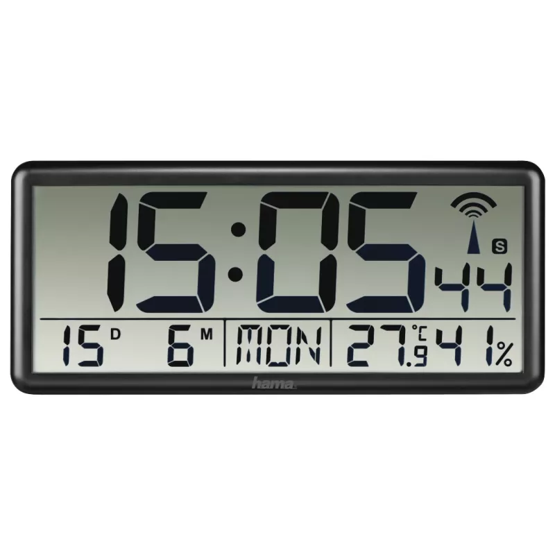 Hama Jumbo Digital clock Rectangle Black