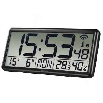 Hama Jumbo Digital clock Rectangle Black