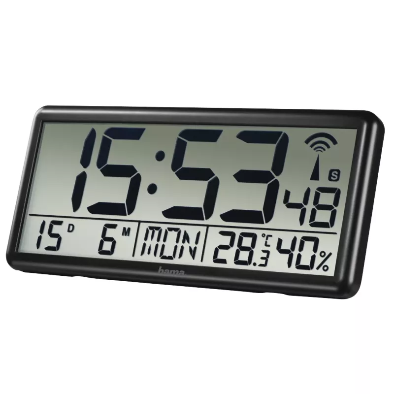 Hama Jumbo Digital clock Rectangle Black
