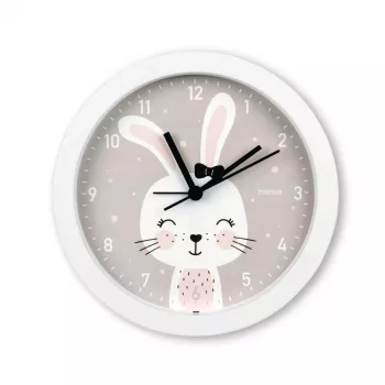 Hama Maui Analog clock Round Grey, White
