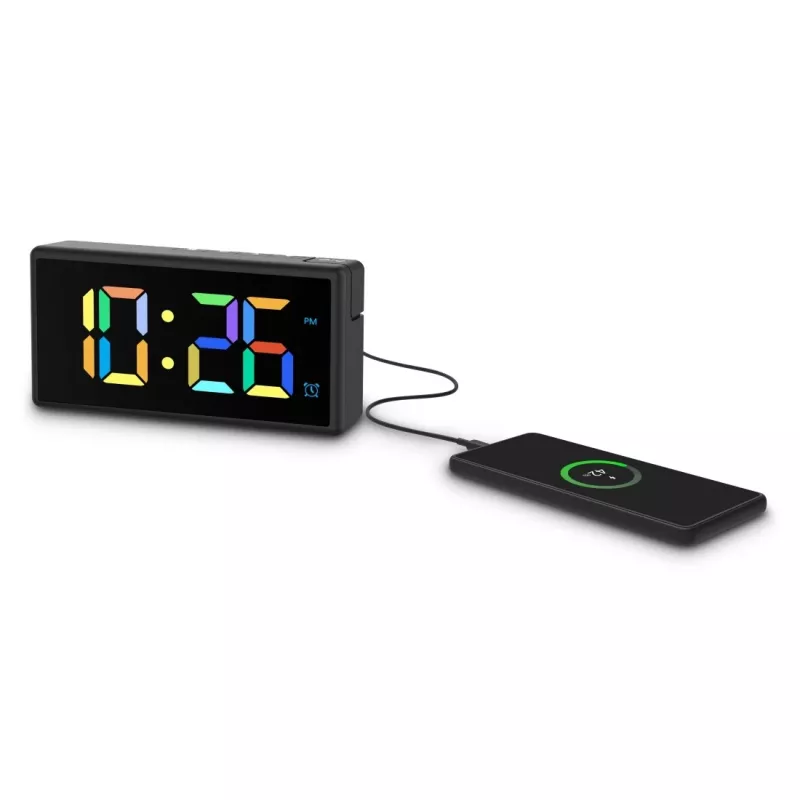 Hama Ibiza Digital alarm clock Black, Grey
