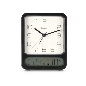 Hama Pag Digital alarm clock Black