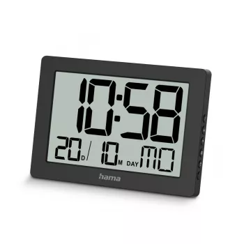 Digital clock Hama 00222230 Rectangle Black Wall/Table Battery