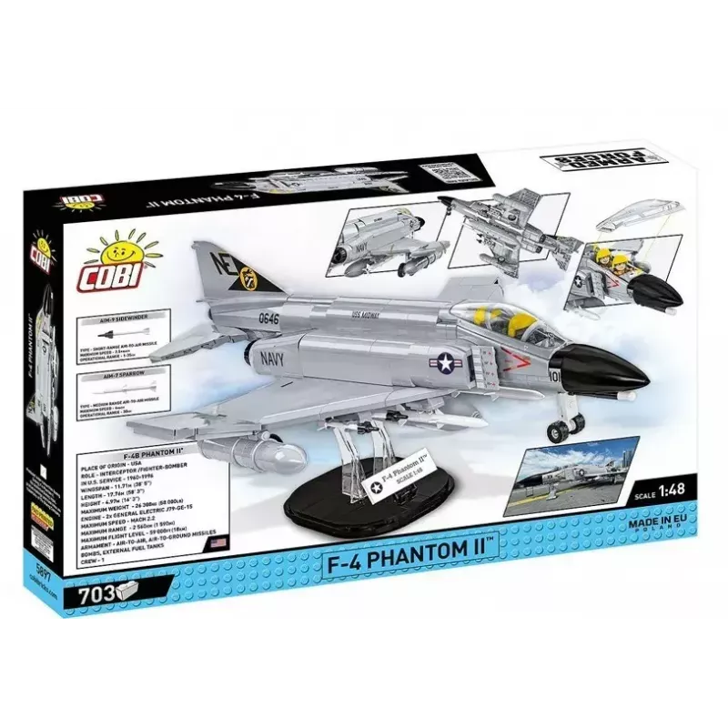 Cobi Blocks Armed Force F-4 Phantom II model 703 pieces construction set