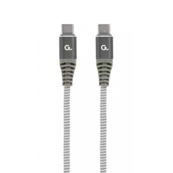 GEMBIRD Premium 100W Type-C Power Delivery (PD) Charging & Data Cable, 1.5m - Grey