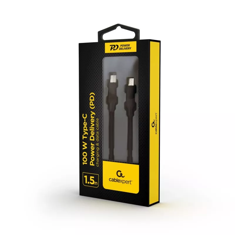 GEMBIRD USB Type-C Power Delivery (PD) 100W Charging & Data Cable, 1.5m