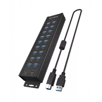 ICY BOX IB-HUB1720-U3 Black