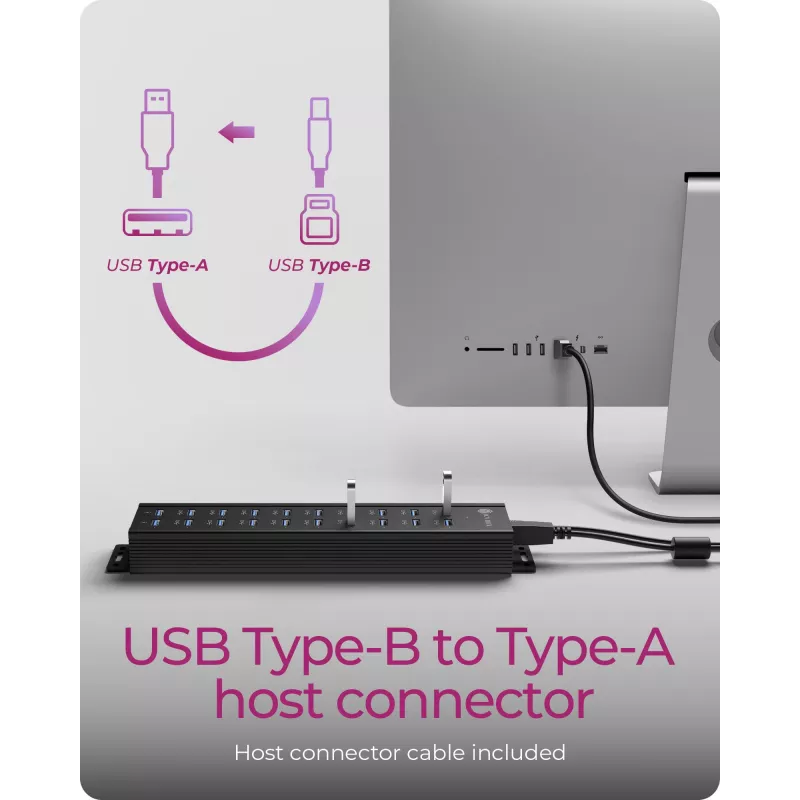 ICY BOX IB-HUB1720-U3 Black