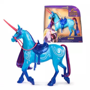 Unicorn Academy , River with 2 Riding Accessories, 11”, Compatible with Isabel, Dolls & Unicorn Toys for Girls Ages 4 and up