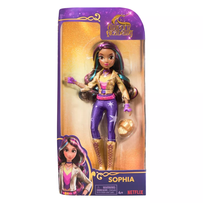Unicorn Academy, Sophia Doll with 6 Accessories, 9.5”, Dolls & Unicorn Toys for Girls Ages 4 and up