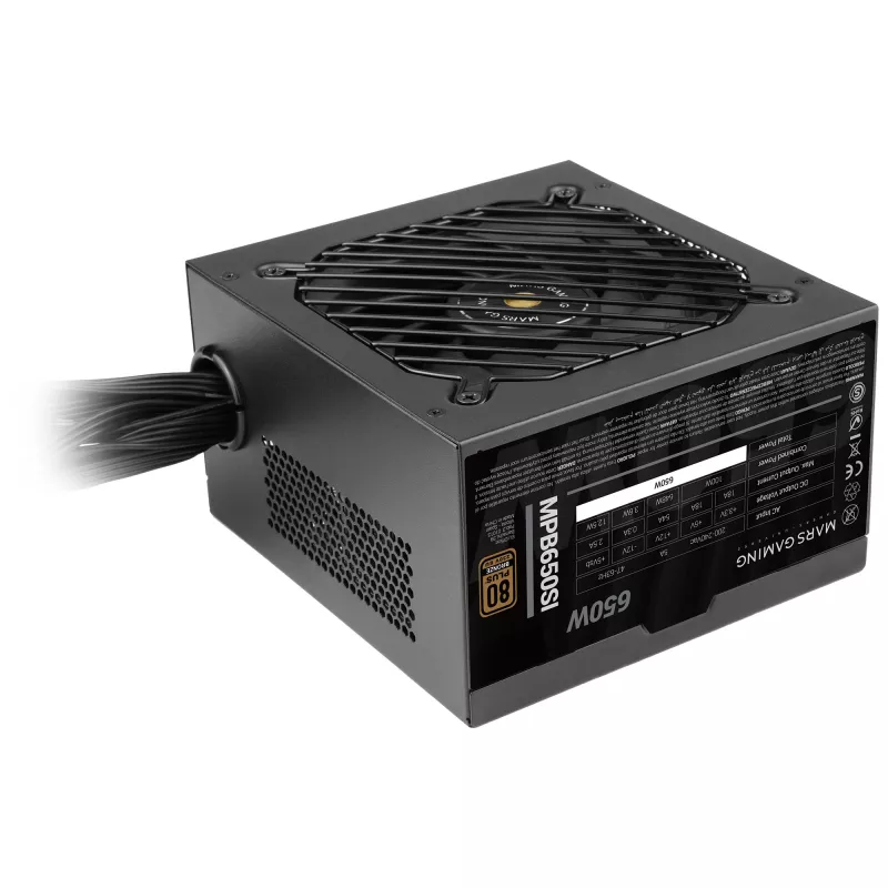 Mars Gaming MPB650SI power supply unit 650 W 24-pin ATX ATX Black