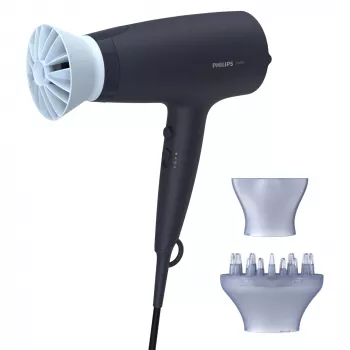 Philips 3000 series 3000 BHD360/20 Hair Dryer, DC, Navy, Hanging ring, 1.8 m, 2100 W, 220-240 V