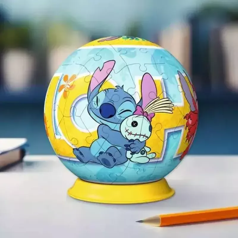 Ravensburger Disney Stitch 3D Puzzle Ball, 72 Pieces