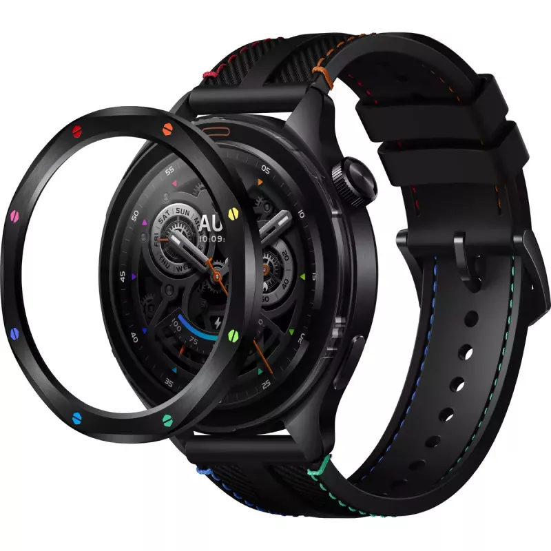 Smartwatch Xiaomi Watch S4 with 1.43 inch AMOLED, 466×466, 486 mAh, aluminium case, textile band, Black Multi