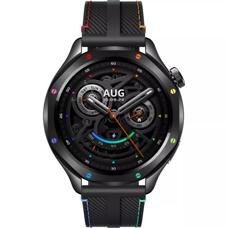 Smartwatch Xiaomi Watch S4 with 1.43 inch AMOLED, 466×466, 486 mAh, aluminium case, textile band, Black Multi