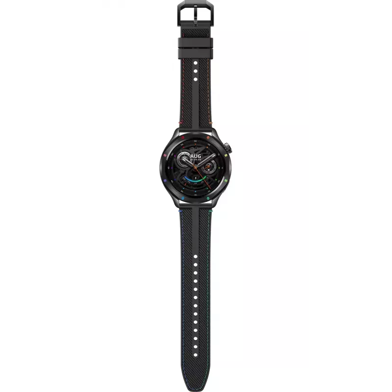 Smartwatch Xiaomi Watch S4 with 1.43 inch AMOLED, 466×466, 486 mAh, aluminium case, textile band, Black Multi