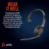 HP Poly Blackwire 5210 Monaural USB-C Headset +3.5mm Plug +USB-C/A Adapter