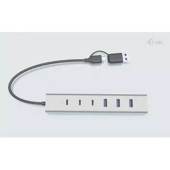 i-tec USB-C/USB-A Charging Metal HUB 7 port (3x USB-C, 4x USB-A)