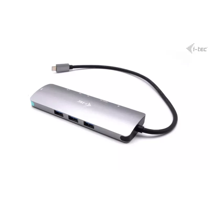 i-tec USB-C Metal Nano Docking Station 4K HDMI LAN with Power Delivery 100W + Universal Charger 100W