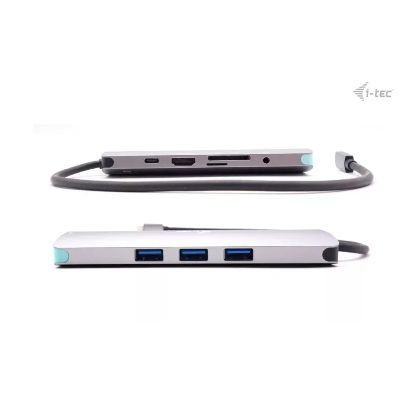 i-tec USB-C Metal Nano Docking Station 4K HDMI LAN with Power Delivery 100W + Universal Charger 100W