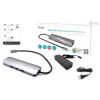 i-tec USB-C Metal Nano Docking Station 4K HDMI LAN with Power Delivery 100W + Universal Charger 100W