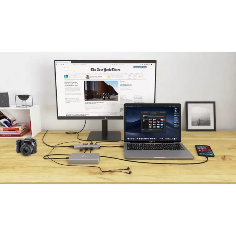 i-tec USB-C Metal Nano Docking Station 4K HDMI LAN with Power Delivery 100W + Universal Charger 100W