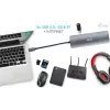 i-tec USB-C Metal Nano Docking Station 4K HDMI LAN with Power Delivery 100W + Universal Charger 100W
