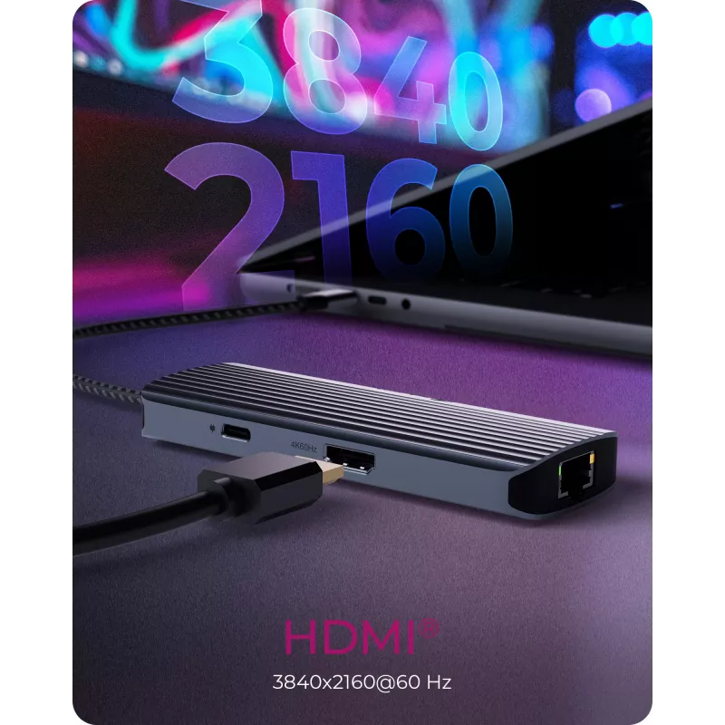 ICY BOX IB-DK4034a-CPD Wired USB 3.2 Gen 1 (3.1 Gen 1) Type-C Aluminium, Silver