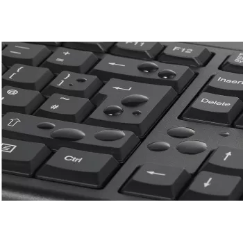 Kensington KM150 EQ Wireless Desktop Set Full-size Keyboard Mouse Black