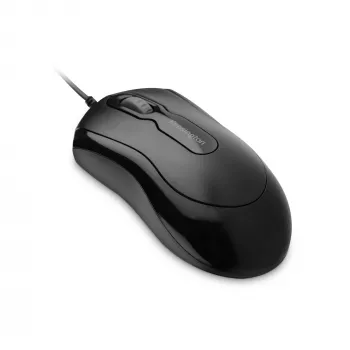 Kensington Mouse-in-a-Box EQ Wired Mouse, Ambidextrous, Optical, USB Type-A, 1000 DPI, Black