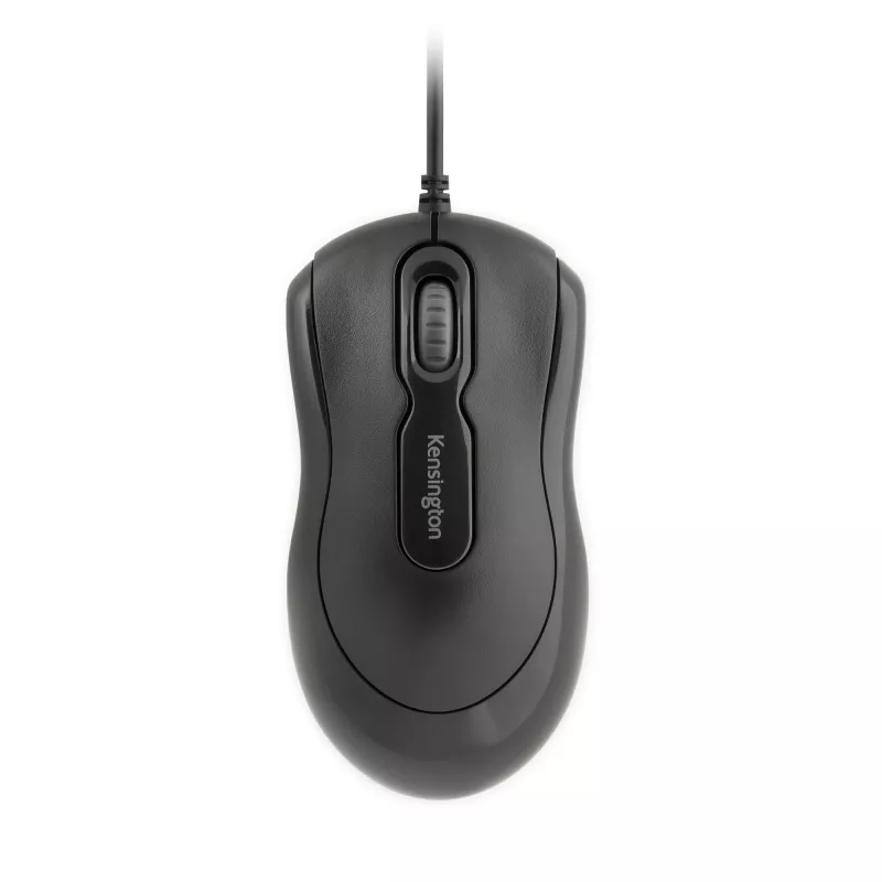 Kensington Mouse-in-a-Box EQ Wired Mouse, Ambidextrous, Optical, USB Type-A, 1000 DPI, Black
