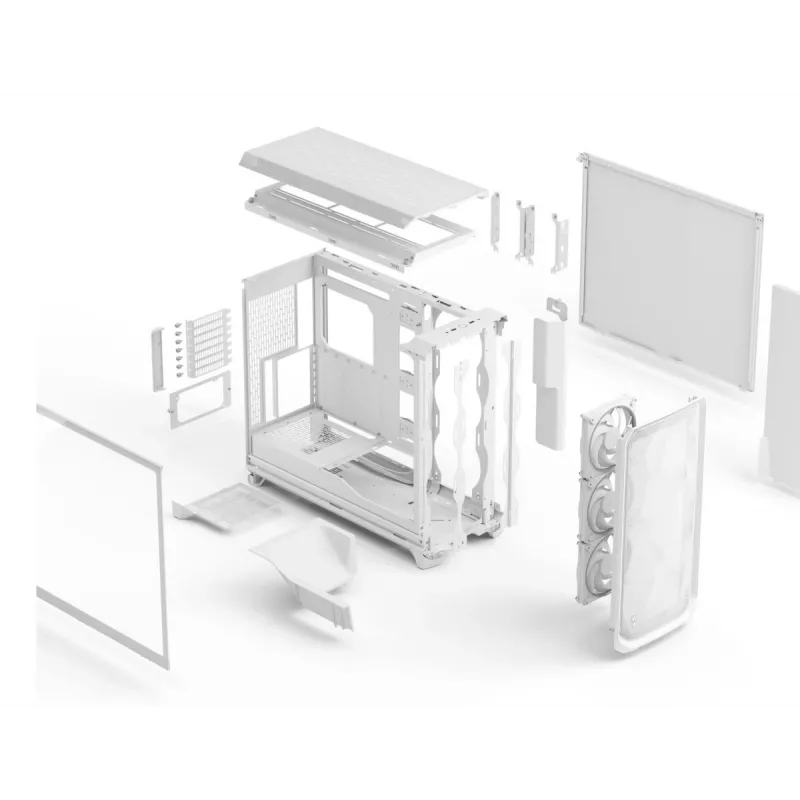 FRACTAL DESIGN Meshify 3 Xl White RGB Tg Clear Tint