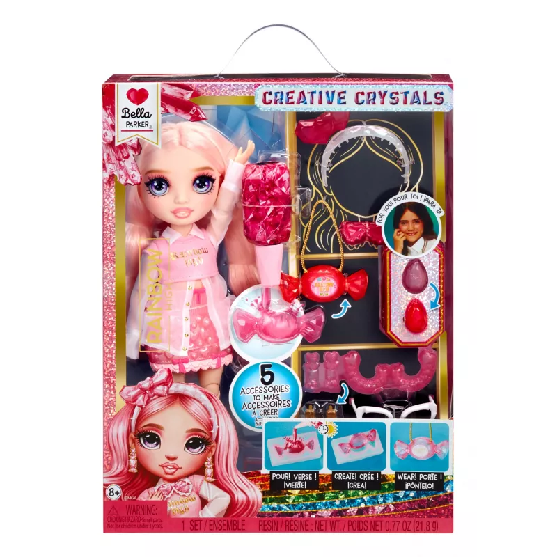 Rainbow High Creative Crystals Fashion Doll- Bella, Fashion doll, Female, 8 yr(s), 280 mm, Multicolour