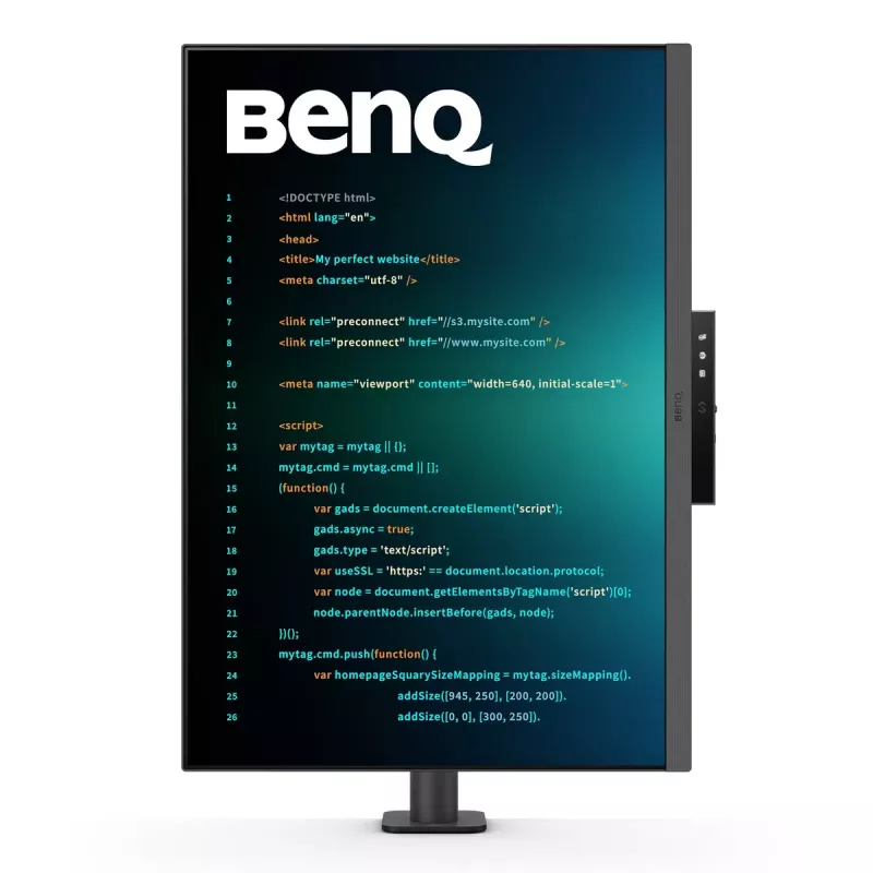 Monitor BenQ RD280UA 28.2 inch 4K Ultra HD IPS 3840 x 2560, 3:2, HDR10, 350 cd/m², USB‑C PD 90W, 5 ms