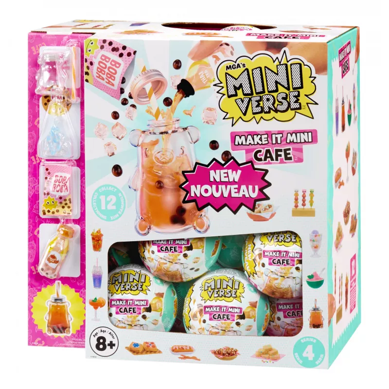 Miniverse Make It Mini Foods: Cafe in PDQ Series 4, 8 yr(s), Multicolour, Plastic