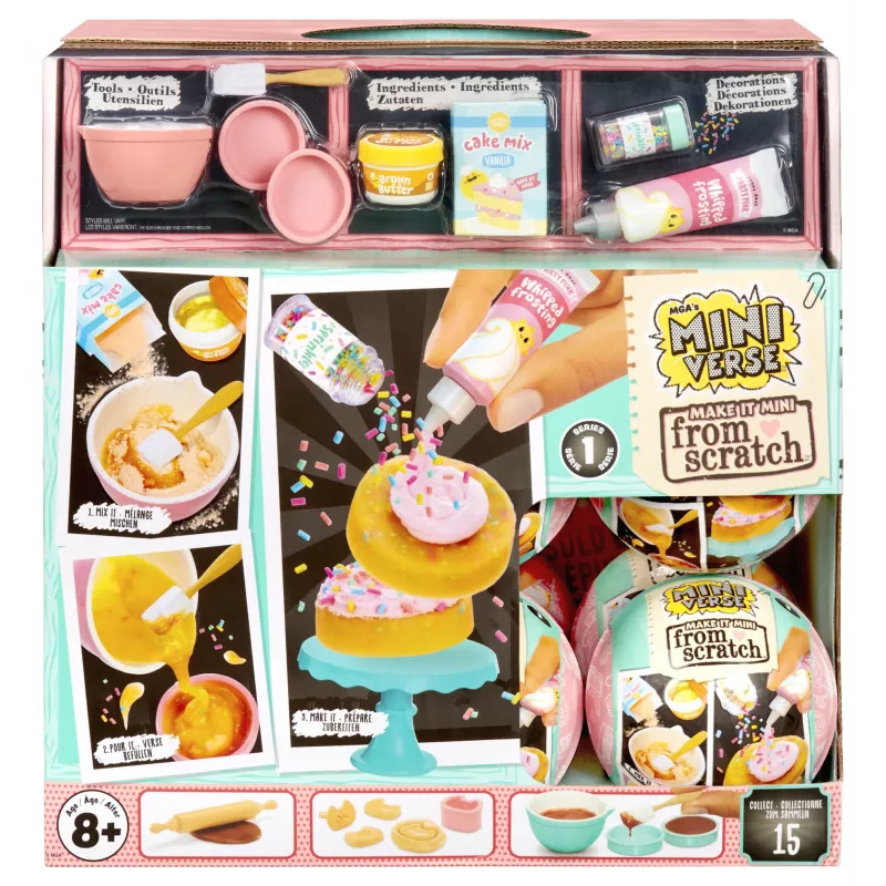 Miniverse Make It Mini From Scratch in PDQ Series 1, 8 yr(s), Multicolour, Plastic
