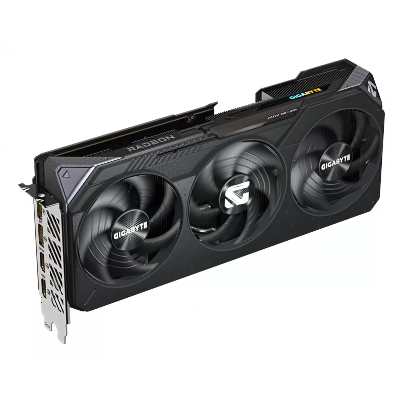 GIGABYTE graphics card Radeon RX 9070 — 16 GB GDDR6, PCIe 5.0, 256-bit, 2700 MHz boost, 2×HDMI 2.1b, 2×DP 2.1a, 3 fans
