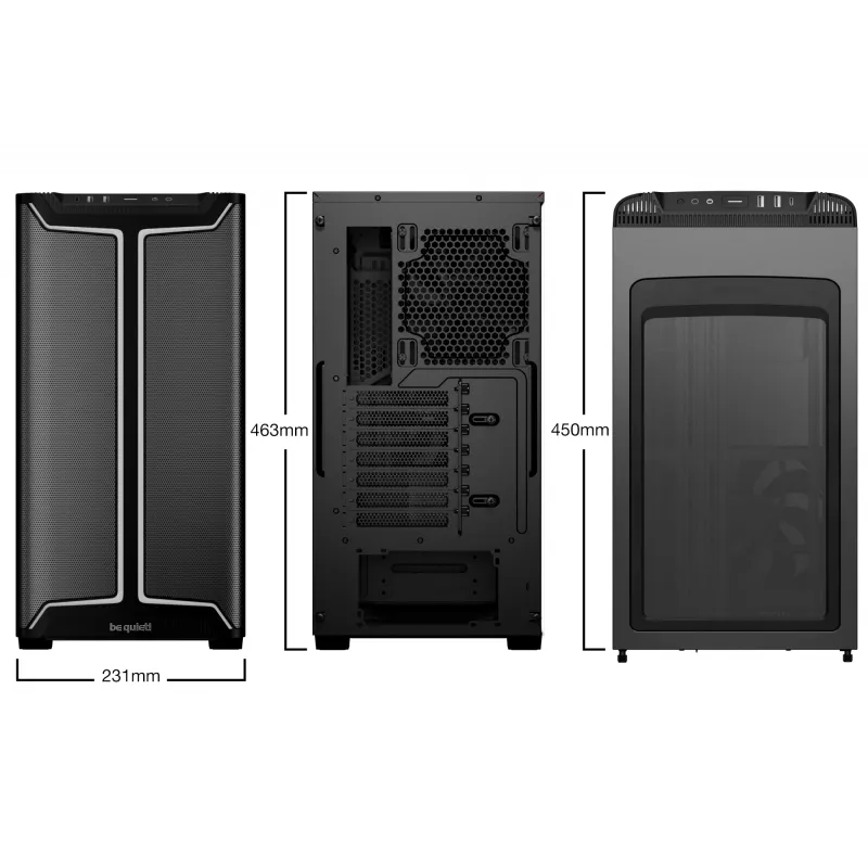 PC Case be quiet! Pure Base 501 DX Black Midi Tower