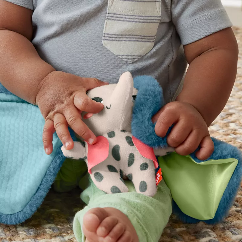 Soft toy MATTEL Fisher-Price Planet Friends Giant Ear Elephant HKD63, plush elephant companion