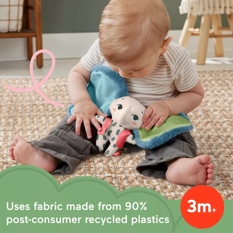 Soft toy MATTEL Fisher-Price Planet Friends Giant Ear Elephant HKD63, plush elephant companion