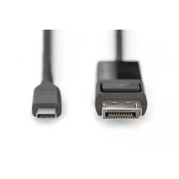 DIGITUS USB Type-C to DisplayPort Bidirectional max Resolution 8K 30Hz lenghts 2m Black
