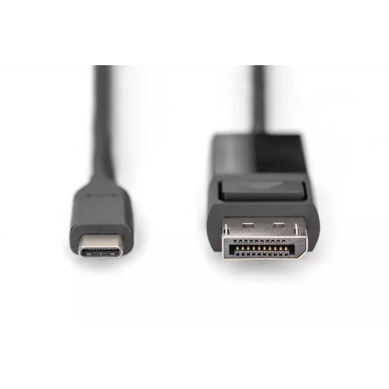 DIGITUS USB Type-C to DisplayPort Bidirectional max Resolution 8K 30Hz lenghts 2m Black