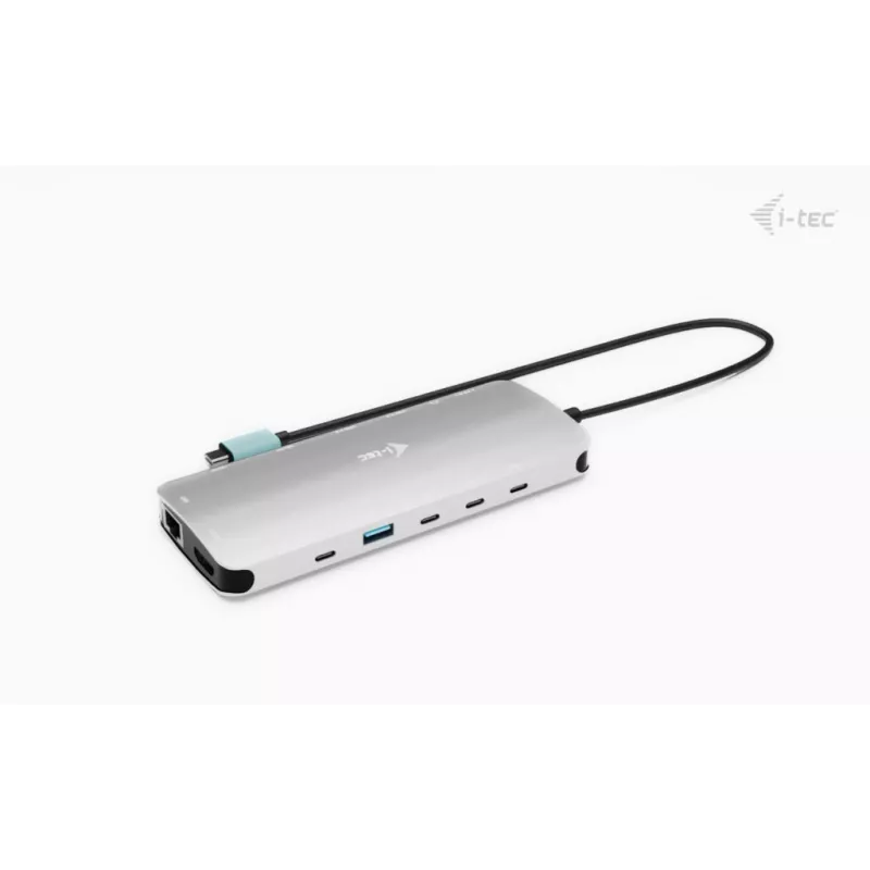 i-tec Metal USB-C Nano 3x Display Dock, 2x HDMI 1x USB-C video with Power Delivery 140W + Universal Charger 140 W