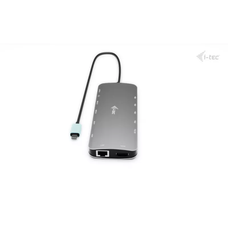 i-tec Metal USB-C Nano 3x Display Dock, 2x HDMI 1x USB-C video with Power Delivery 140W + Universal Charger 140 W