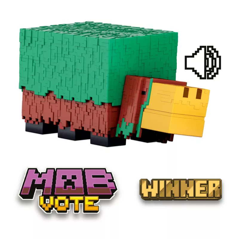 Minecraft Sniffer Action Figure with Game-Accurate Sounds, 3.25-inch Scale Collectible Toy