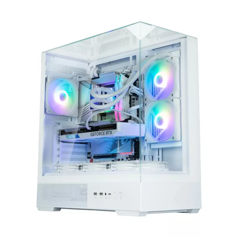PC case Zalman P40 Prism White Midi Tower