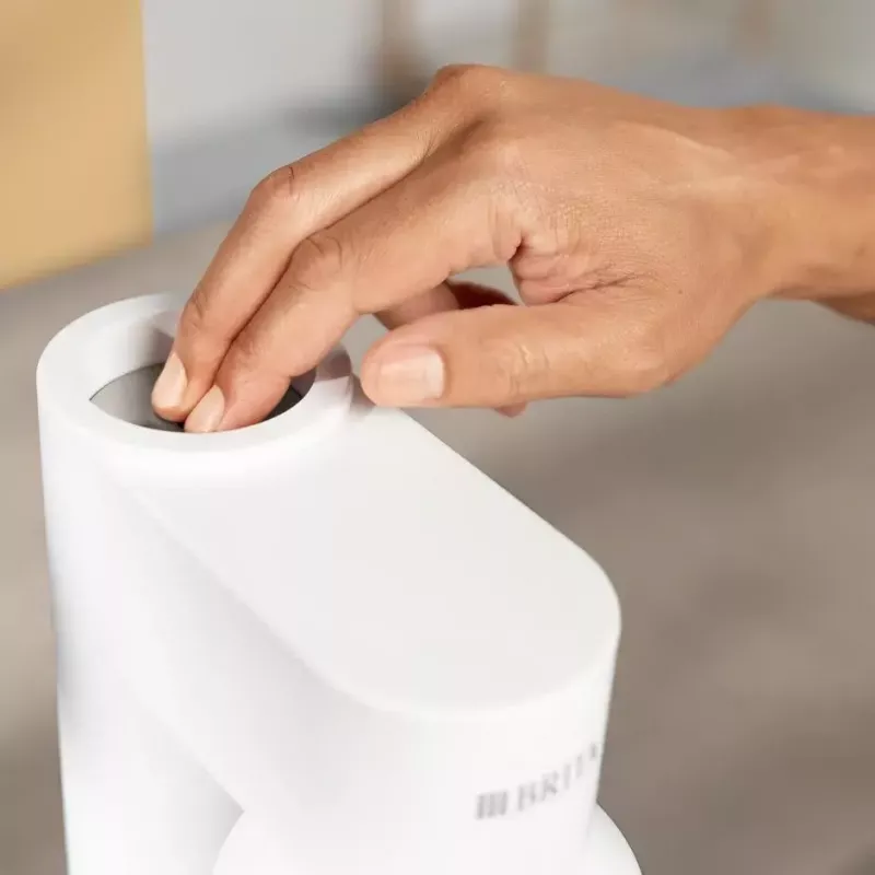 Soda maker BRITA Carbonator 1046730 White — compact countertop carbonator with 2 bottles (231×126×443 mm)