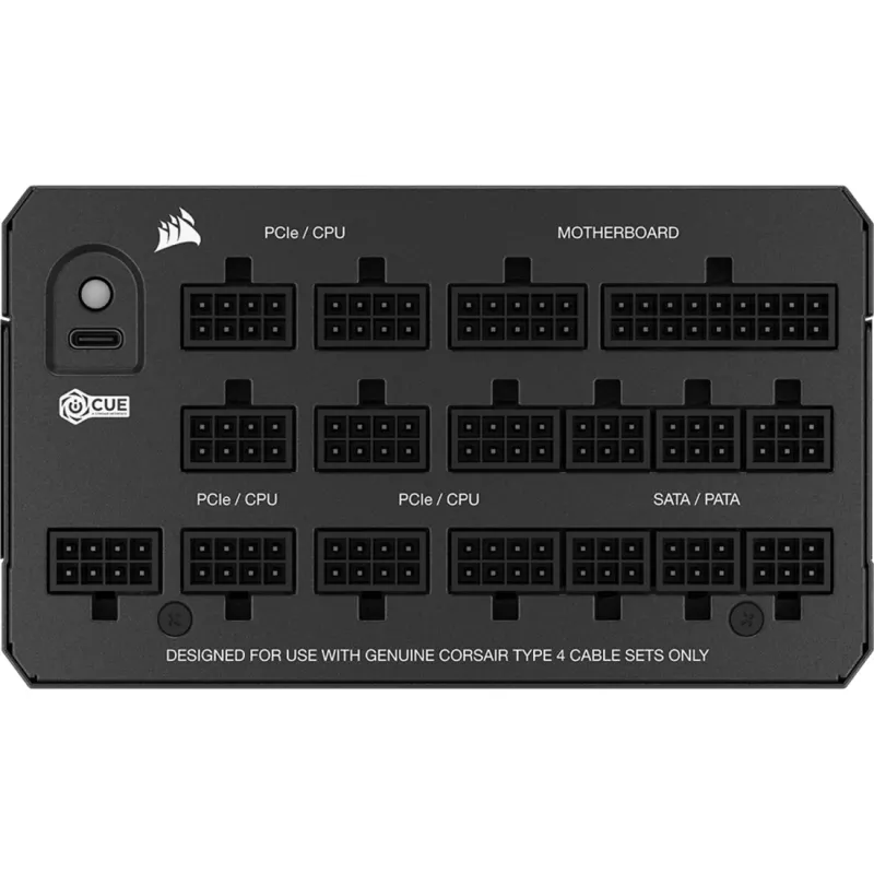 Power supply unit CORSAIR HX1200 1200 W ATX 24-pin fully-modular 80 PLUS Platinum black 14 cm fan