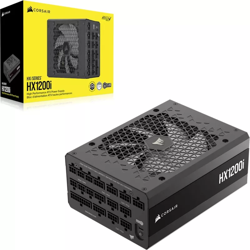 Power supply unit CORSAIR HX1200 1200 W ATX 24-pin fully-modular 80 PLUS Platinum black 14 cm fan